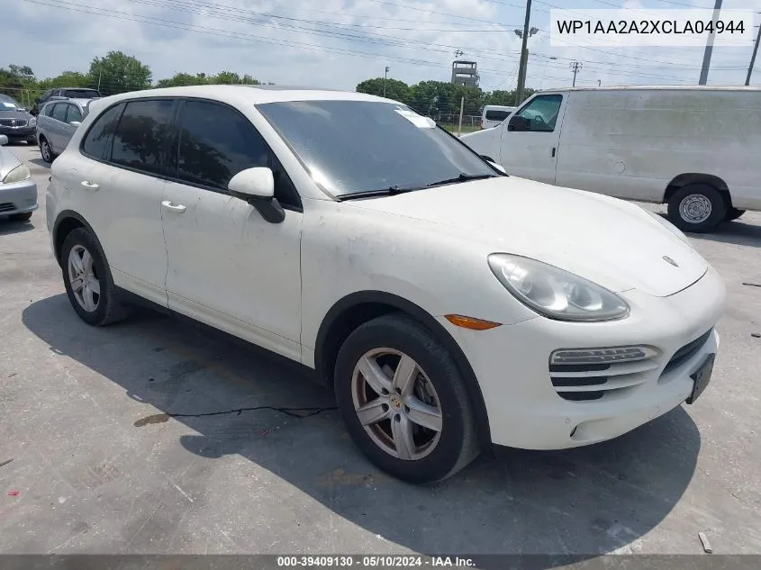 2012 Porsche Cayenne VIN: WP1AA2A2XCLA04944 Lot: 39409130