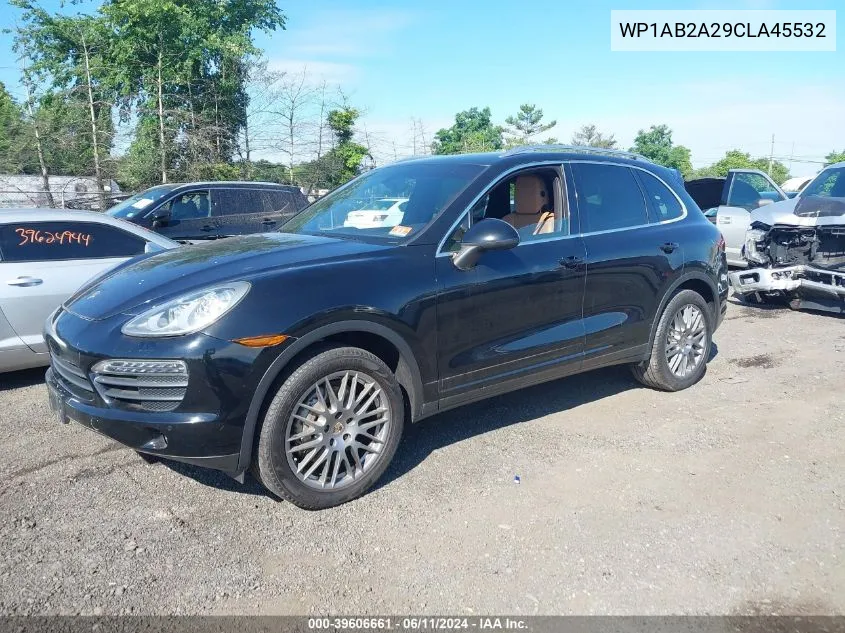 2012 Porsche Cayenne S VIN: WP1AB2A29CLA45532 Lot: 39606661