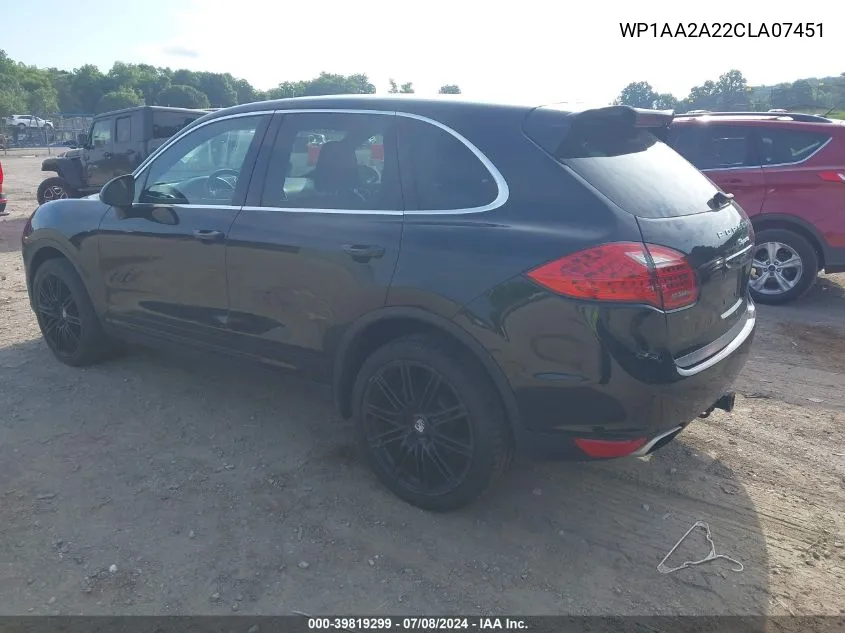 WP1AA2A22CLA07451 2012 Porsche Cayenne