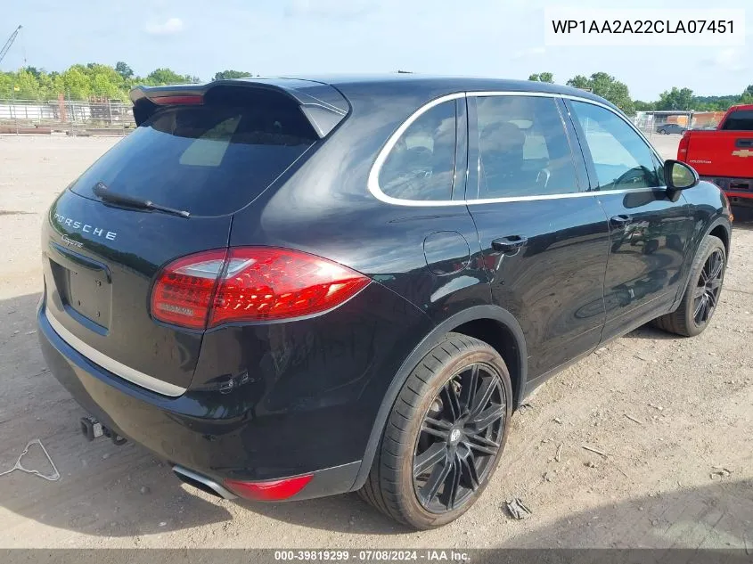 WP1AA2A22CLA07451 2012 Porsche Cayenne