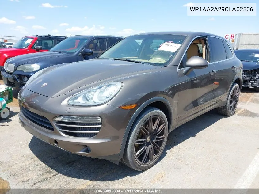 WP1AA2A29CLA02506 2012 Porsche Cayenne