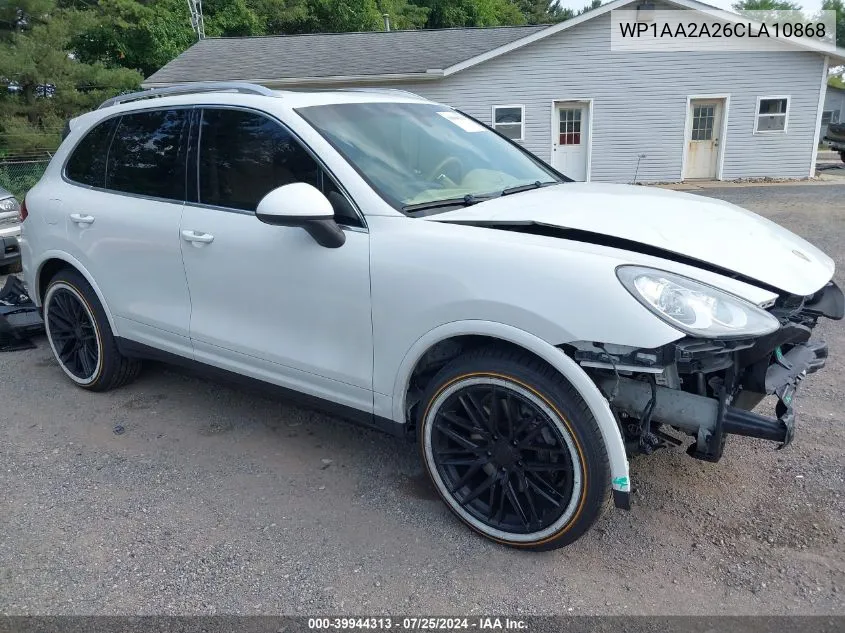 2012 Porsche Cayenne VIN: WP1AA2A26CLA10868 Lot: 39944313