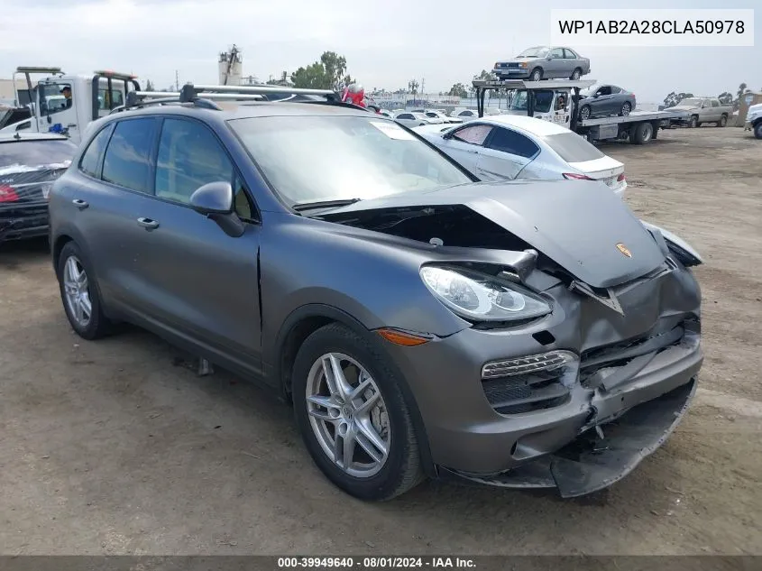 WP1AB2A28CLA50978 2012 Porsche Cayenne S