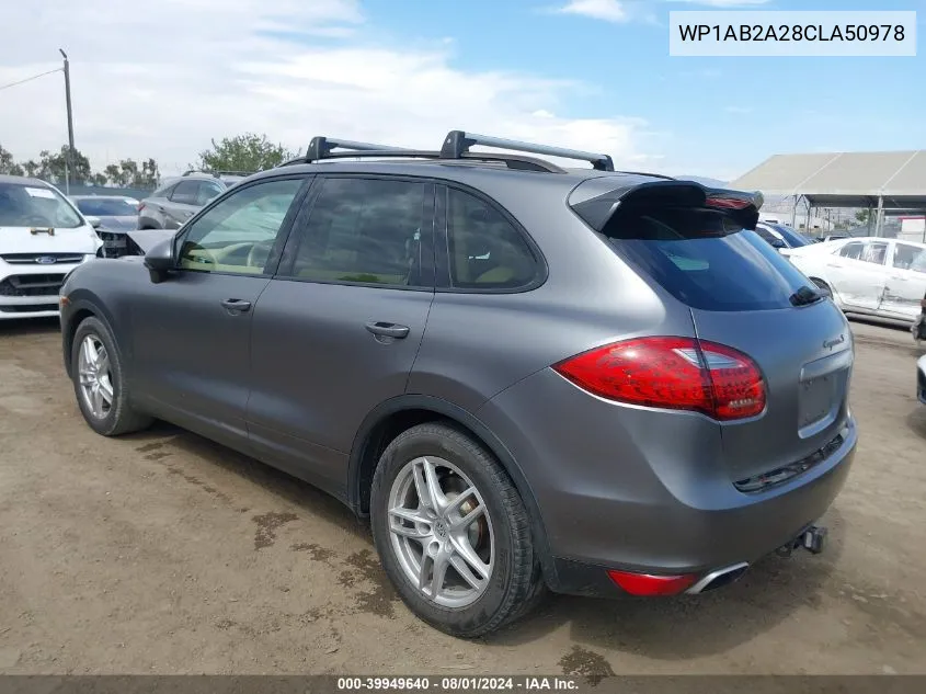 WP1AB2A28CLA50978 2012 Porsche Cayenne S