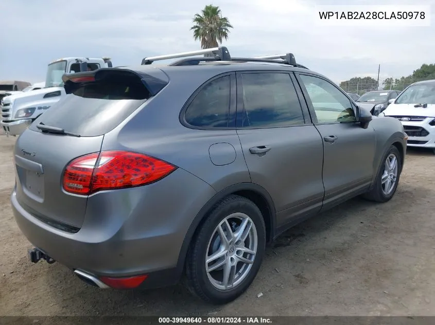 WP1AB2A28CLA50978 2012 Porsche Cayenne S