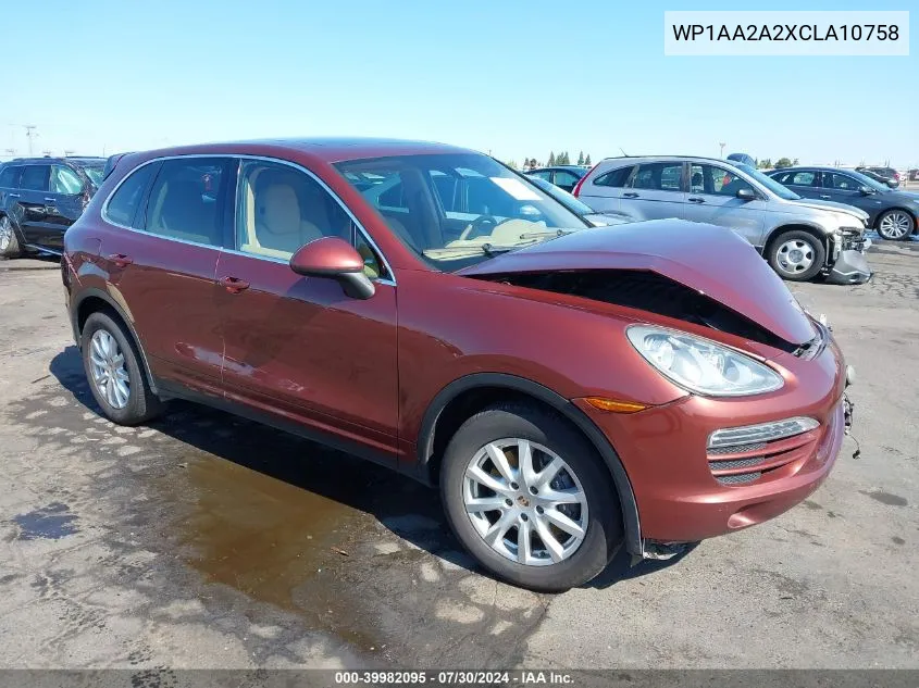 WP1AA2A2XCLA10758 2012 Porsche Cayenne