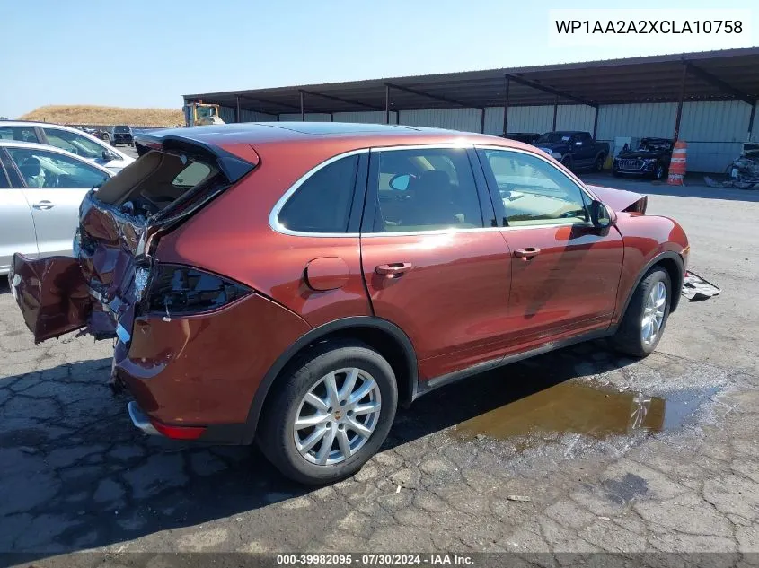 WP1AA2A2XCLA10758 2012 Porsche Cayenne