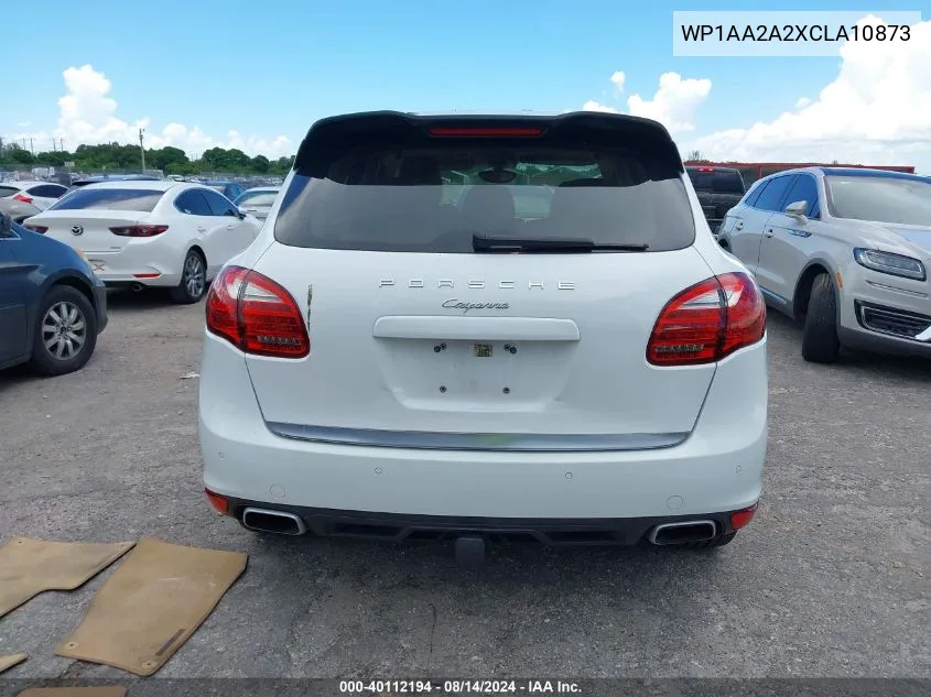 2012 Porsche Cayenne VIN: WP1AA2A2XCLA10873 Lot: 40112194