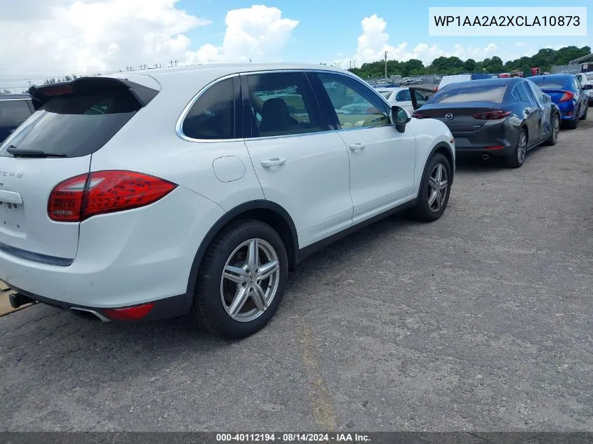 2012 Porsche Cayenne VIN: WP1AA2A2XCLA10873 Lot: 40112194