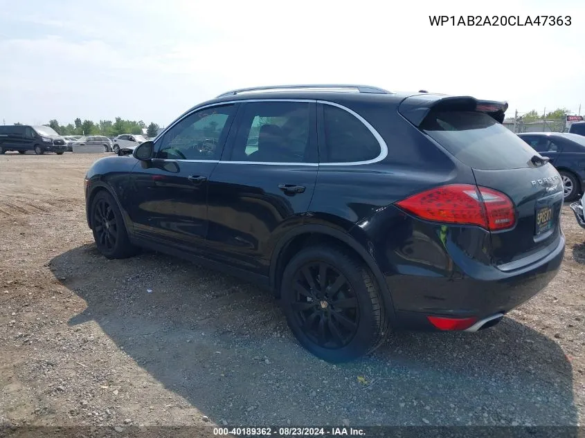 WP1AB2A20CLA47363 2012 Porsche Cayenne S