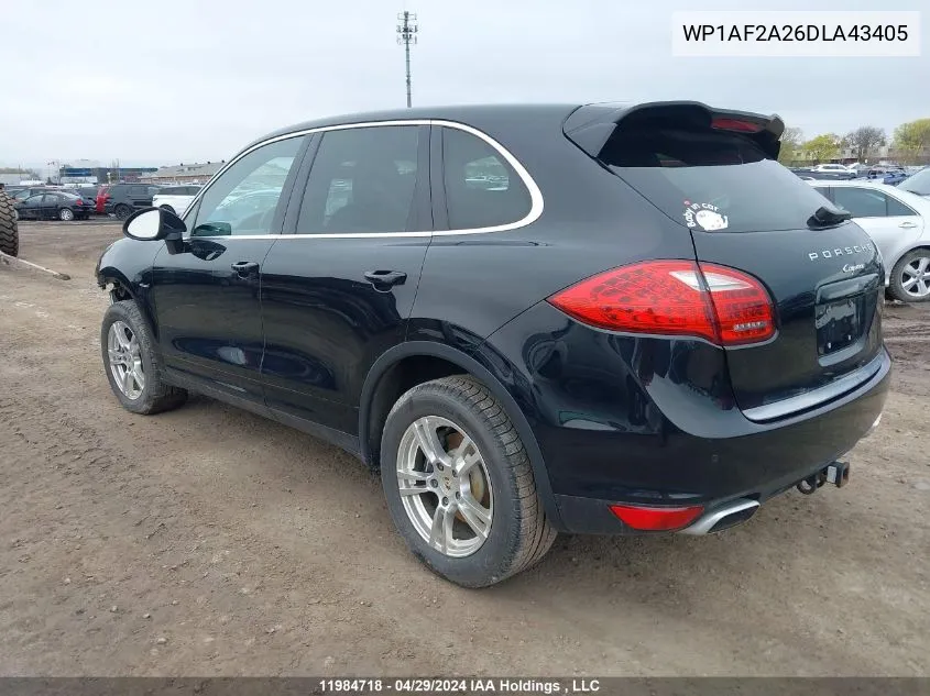 WP1AF2A26DLA43405 2013 Porsche Cayenne