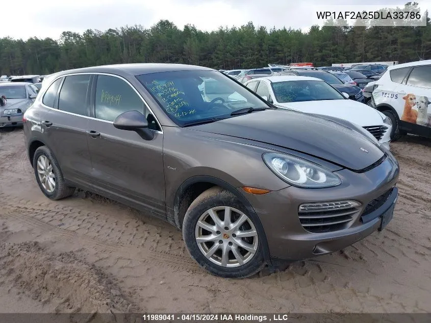 2013 Porsche Cayenne VIN: WP1AF2A25DLA33786 Lot: 11989041