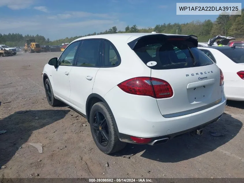 2013 Porsche Cayenne Diesel VIN: WP1AF2A22DLA39125 Lot: 39398582