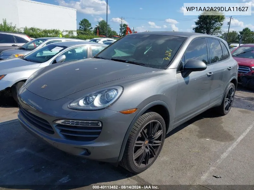 2013 Porsche Cayenne VIN: WP1AA2A29DLA11627 Lot: 40113452