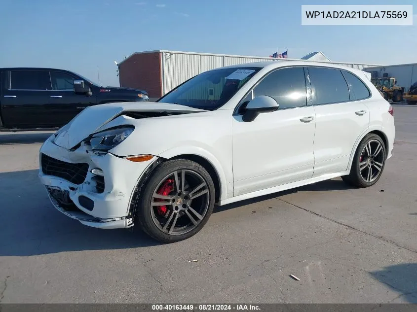 2013 Porsche Cayenne Gts VIN: WP1AD2A21DLA75569 Lot: 40163449