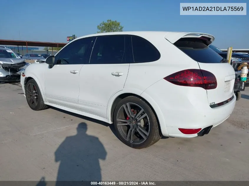 2013 Porsche Cayenne Gts VIN: WP1AD2A21DLA75569 Lot: 40163449