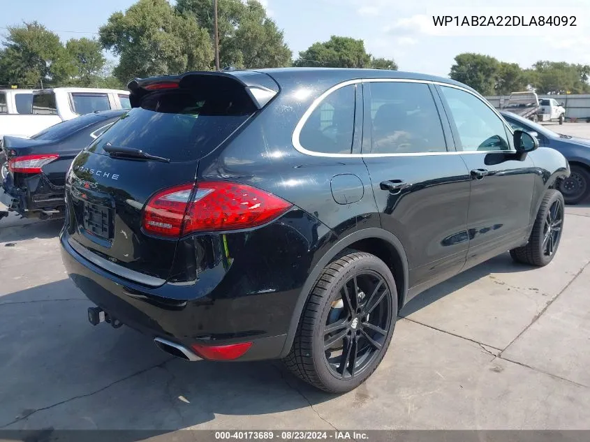 2013 Porsche Cayenne S VIN: WP1AB2A22DLA84092 Lot: 40173689