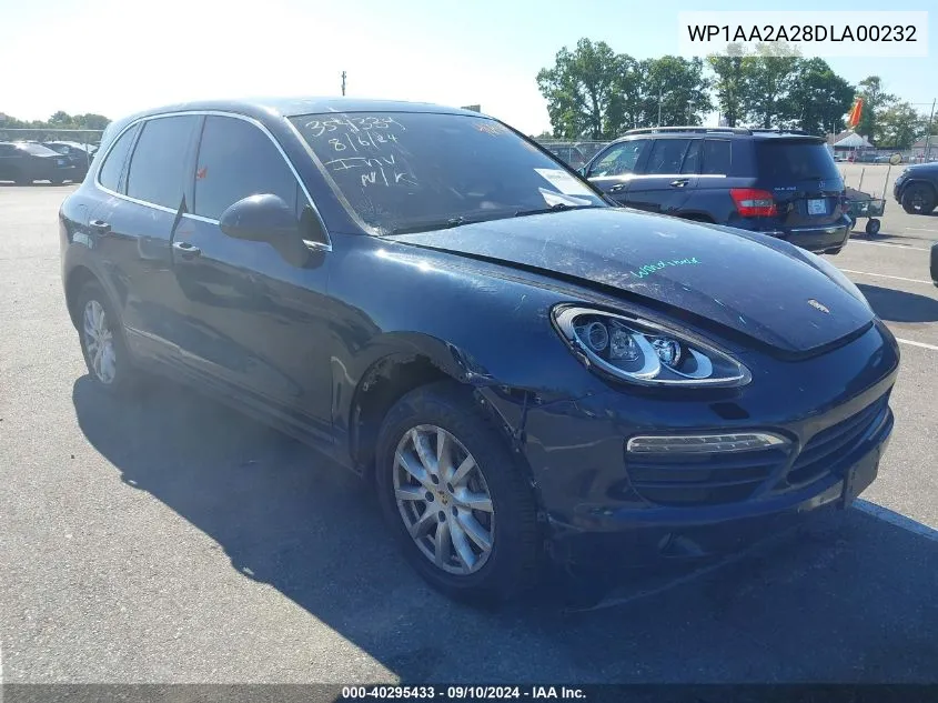 2013 Porsche Cayenne VIN: WP1AA2A28DLA00232 Lot: 40295433