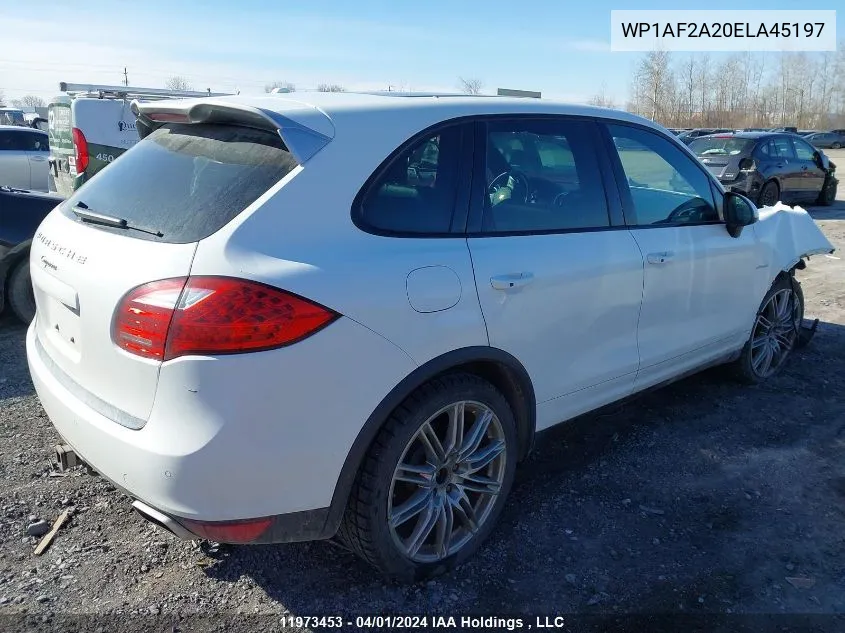 2014 Porsche Cayenne VIN: WP1AF2A20ELA45197 Lot: 11973453