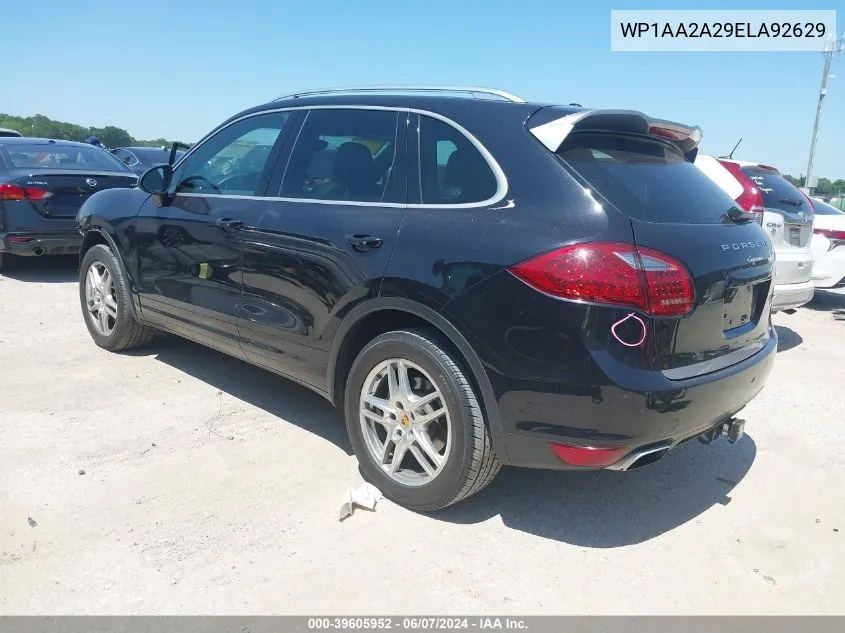 2014 Porsche Cayenne Platinum Edition VIN: WP1AA2A29ELA92629 Lot: 39605952