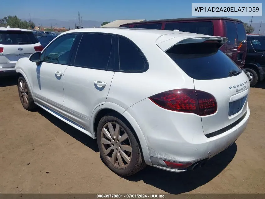 WP1AD2A20ELA71059 2014 Porsche Cayenne Gts