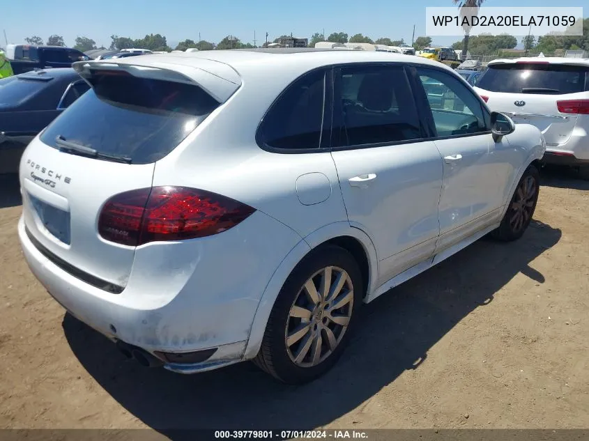 WP1AD2A20ELA71059 2014 Porsche Cayenne Gts