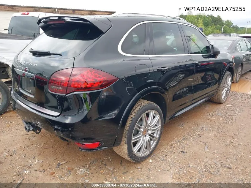 2014 Porsche Cayenne Gts VIN: WP1AD2A29ELA75255 Lot: 39980764