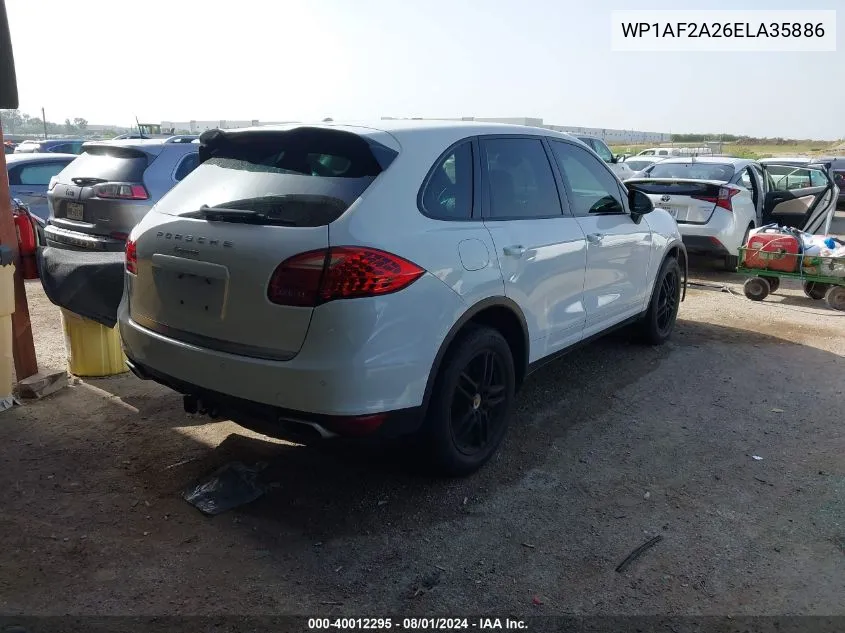 2014 Porsche Cayenne Diesel VIN: WP1AF2A26ELA35886 Lot: 40012295