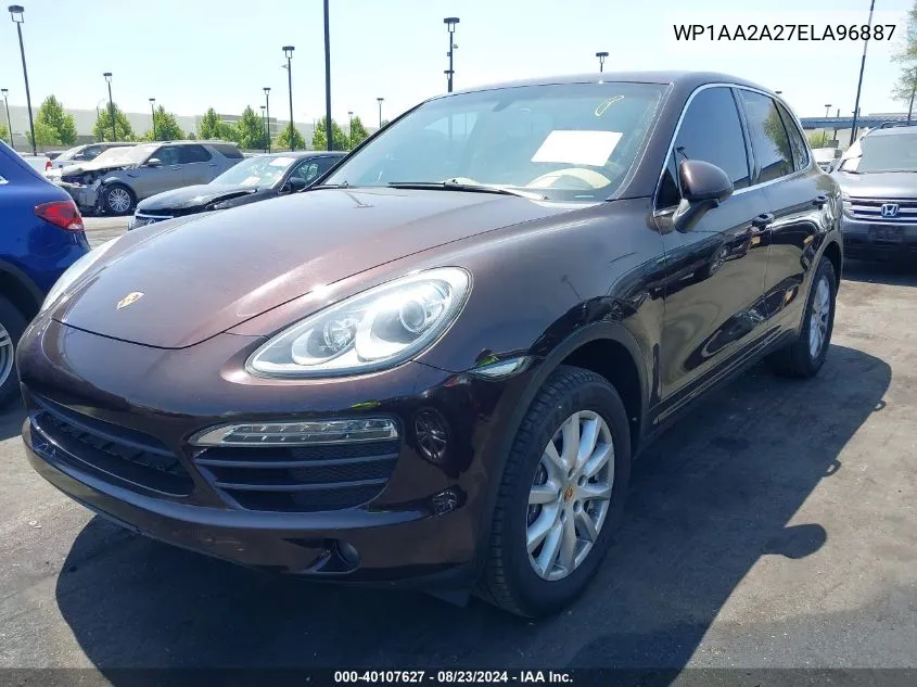 2014 Porsche Cayenne VIN: WP1AA2A27ELA96887 Lot: 40107627