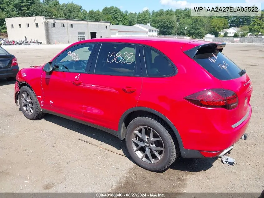 2014 Porsche Cayenne VIN: WP1AA2A27ELA05522 Lot: 40188846