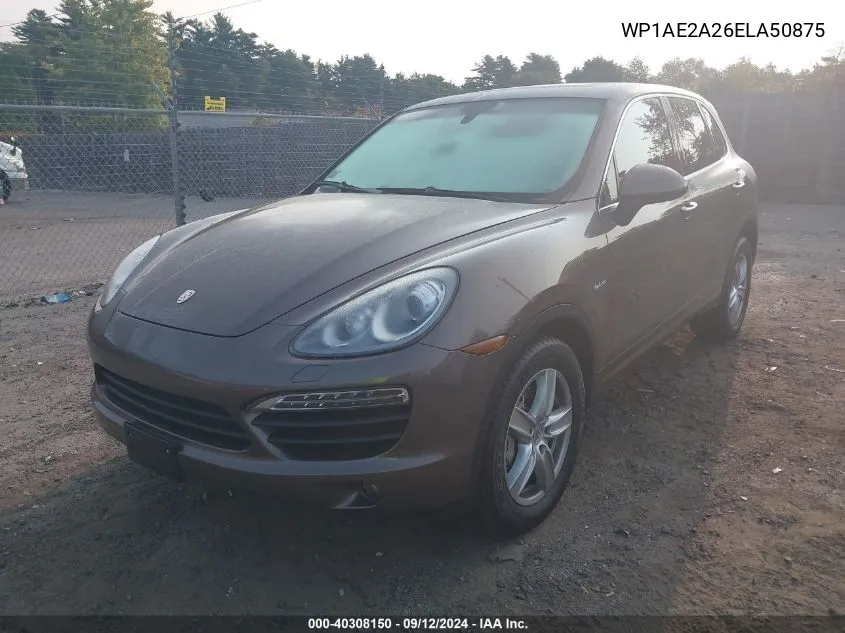 2014 Porsche Cayenne VIN: WP1AE2A26ELA50875 Lot: 40308150