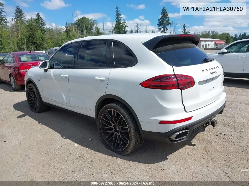 2015 Porsche Cayenne Diesel VIN: WP1AF2A21FLA30760 Lot: 39727863