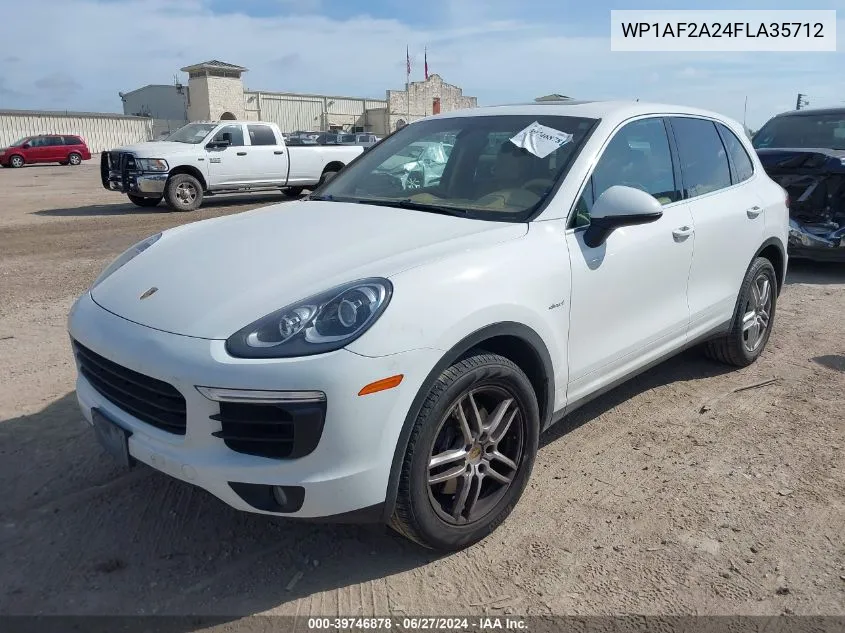 2015 Porsche Cayenne Diesel VIN: WP1AF2A24FLA35712 Lot: 39746878