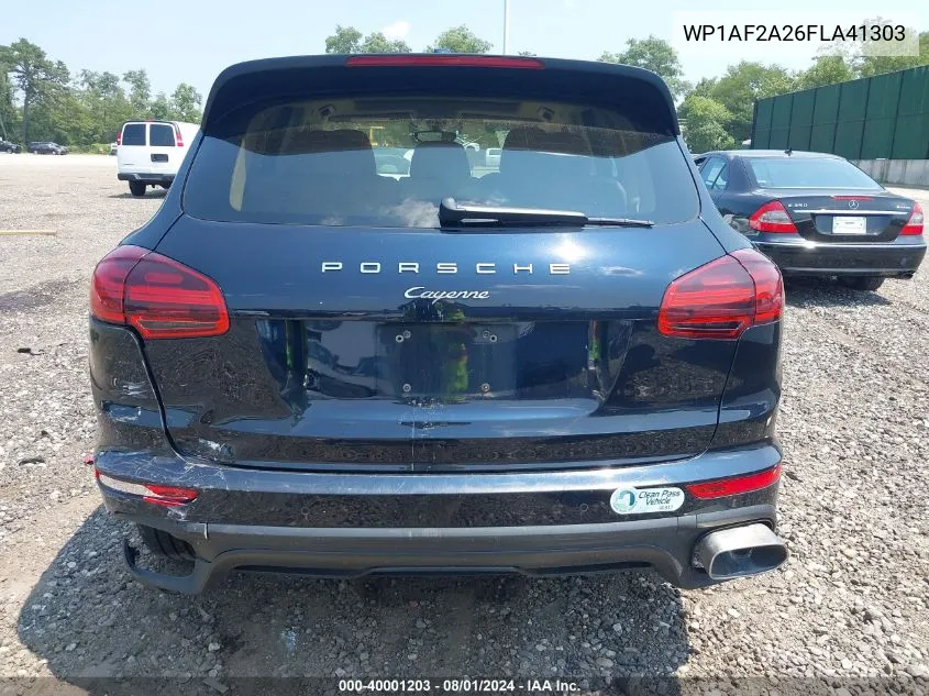 2015 Porsche Cayenne Diesel VIN: WP1AF2A26FLA41303 Lot: 40001203