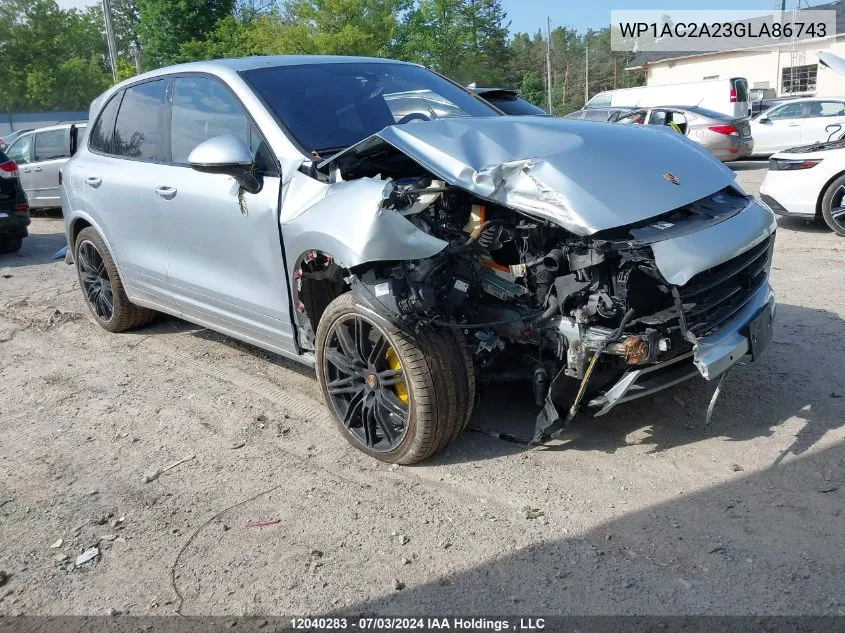 WP1AC2A23GLA86743 2016 Porsche Cayenne Turbo