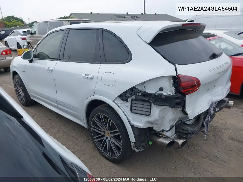 WP1AE2A24GLA64504 2016 Porsche Cayenne