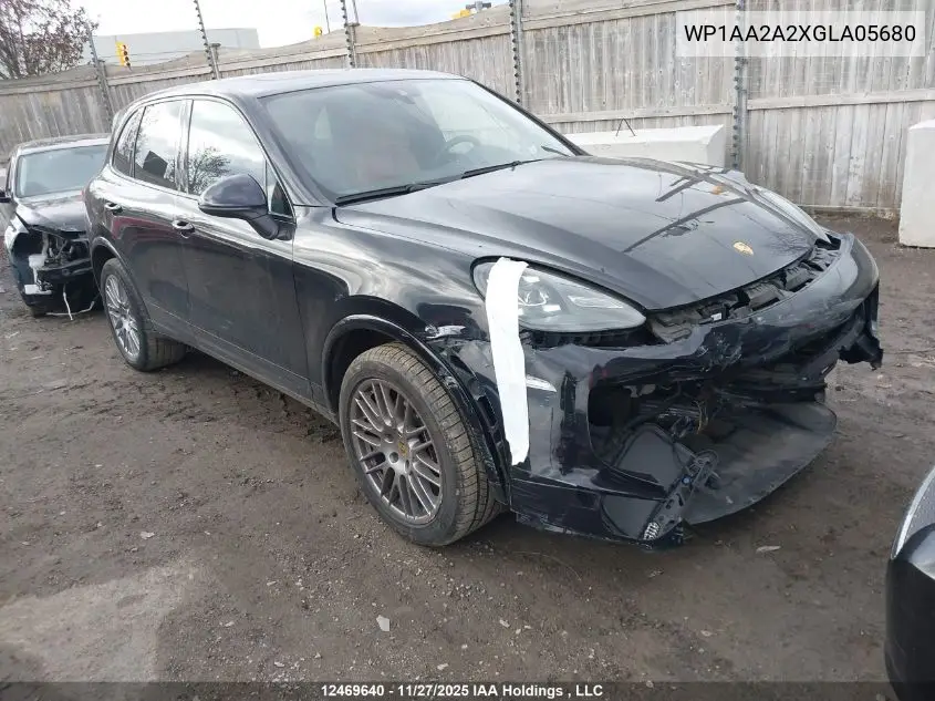 WP1AA2A2XGLA05680 2016 Porsche Cayenne