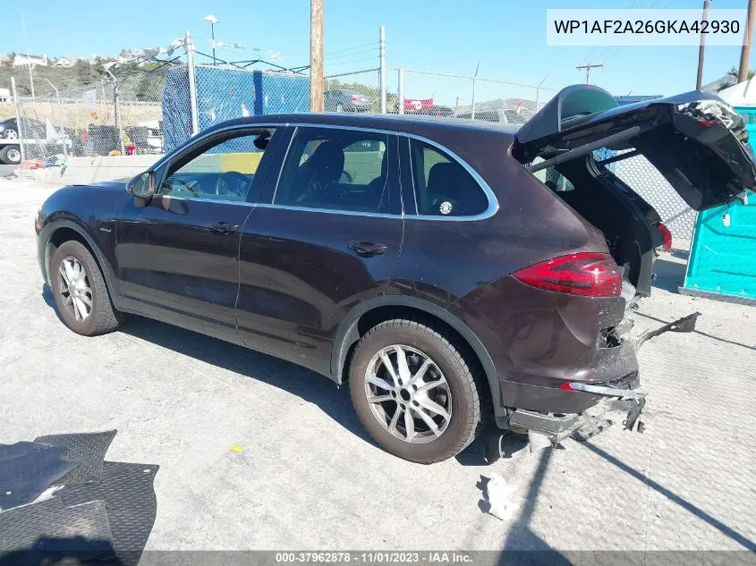 WP1AF2A26GKA42930 2016 Porsche Cayenne Diesel