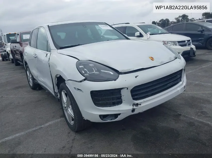 2016 Porsche Cayenne S VIN: WP1AB2A22GLA95856 Lot: 39499186