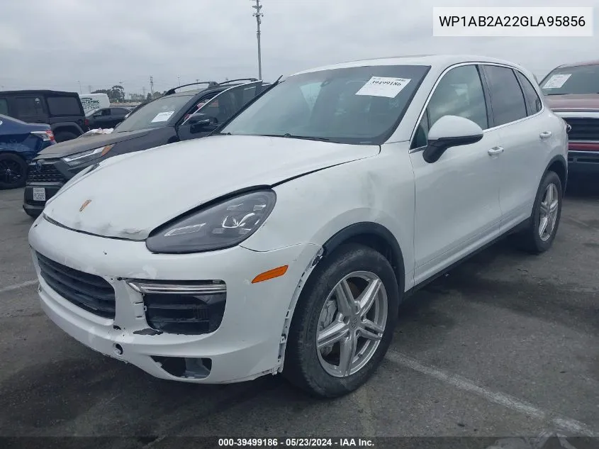 2016 Porsche Cayenne S VIN: WP1AB2A22GLA95856 Lot: 39499186