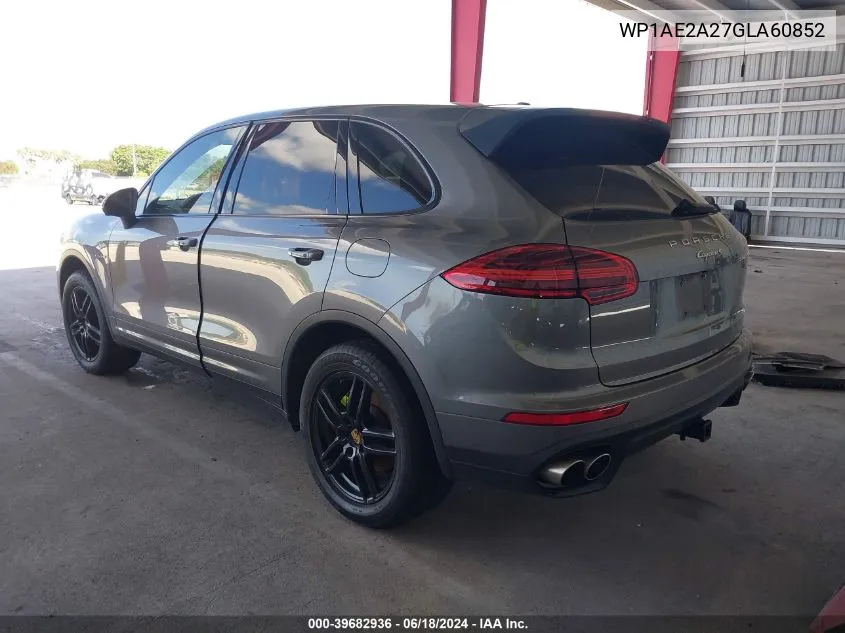 WP1AE2A27GLA60852 2016 Porsche Cayenne E-Hybrid S