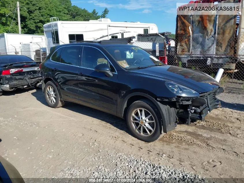 WP1AA2A20GKA36815 2016 Porsche Cayenne