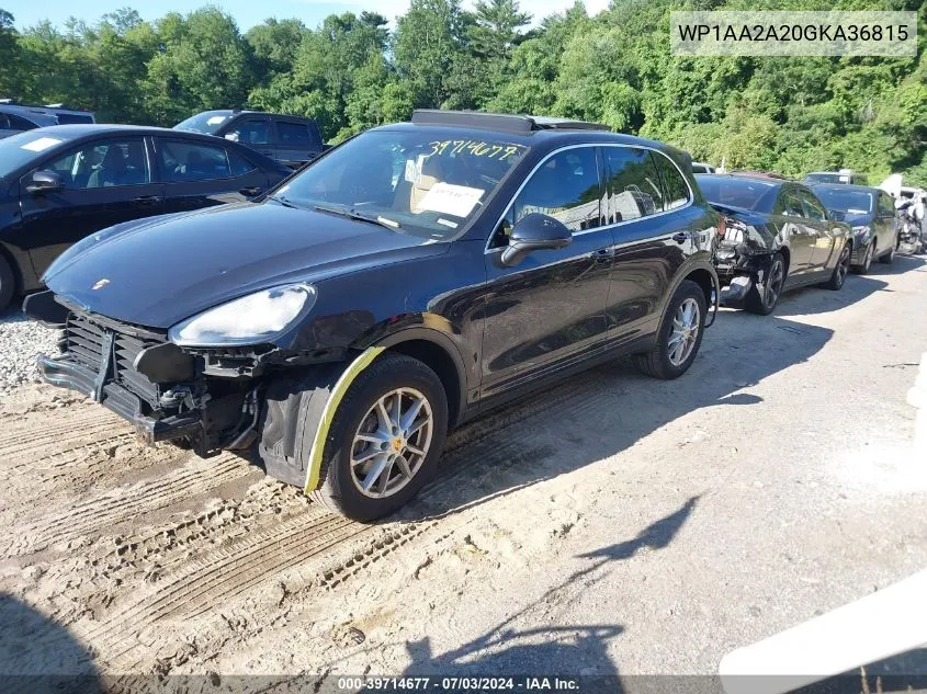 WP1AA2A20GKA36815 2016 Porsche Cayenne