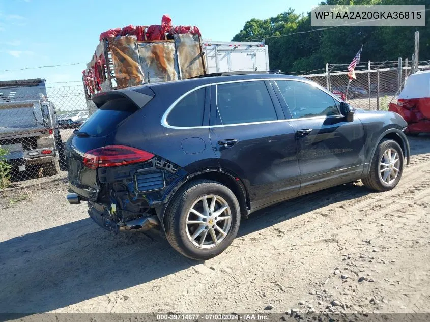 WP1AA2A20GKA36815 2016 Porsche Cayenne