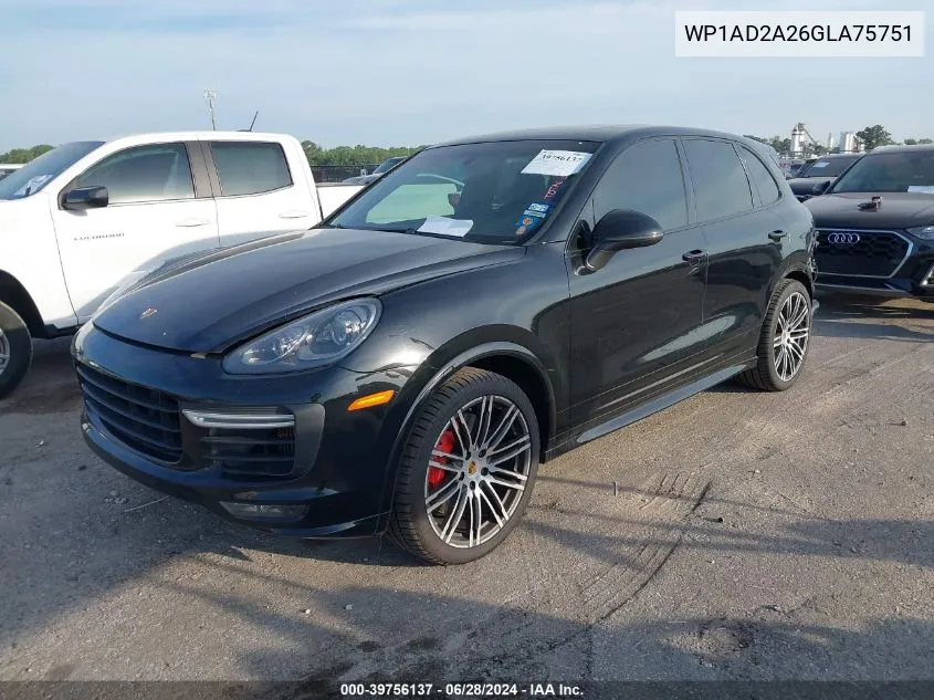 2016 Porsche Cayenne Gts VIN: WP1AD2A26GLA75751 Lot: 39756137