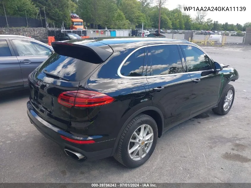 2016 Porsche Cayenne VIN: WP1AA2A24GKA11139 Lot: 39756243