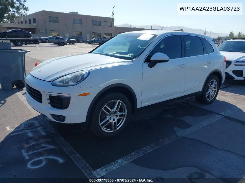 WP1AA2A23GLA03723 2016 Porsche Cayenne