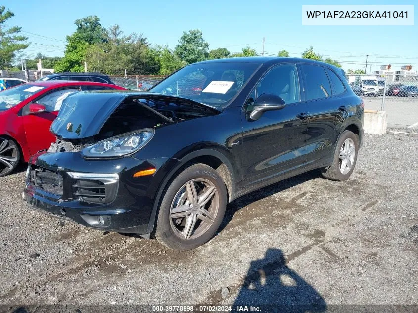 2016 Porsche Cayenne Diesel VIN: WP1AF2A23GKA41041 Lot: 39778898