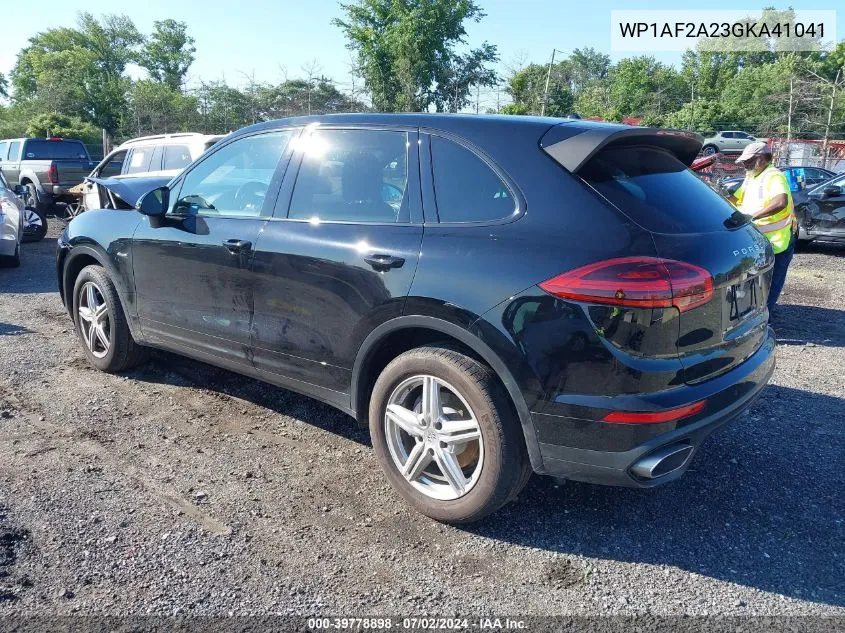 2016 Porsche Cayenne Diesel VIN: WP1AF2A23GKA41041 Lot: 39778898