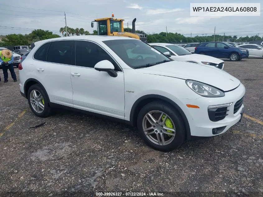 2016 Porsche Cayenne E-Hybrid S VIN: WP1AE2A24GLA60808 Lot: 39926327